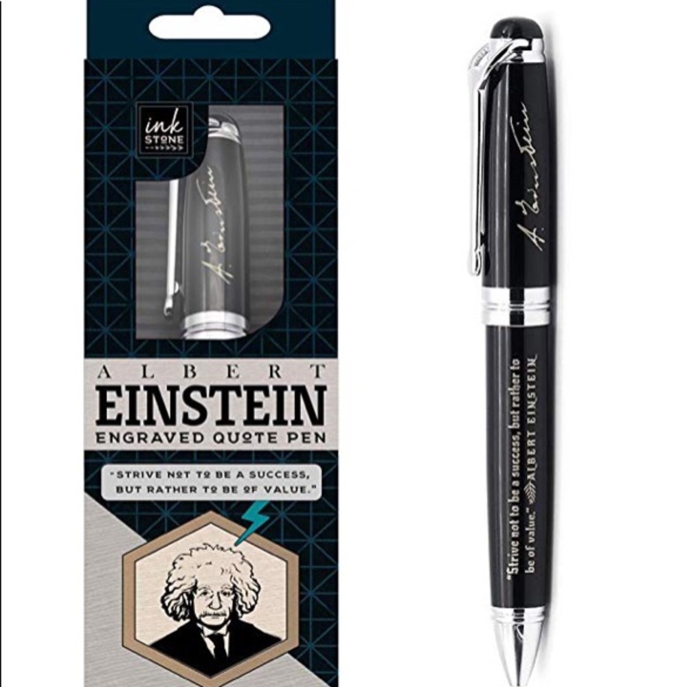 Albert Einstein Literacy Quote Collectible Pen